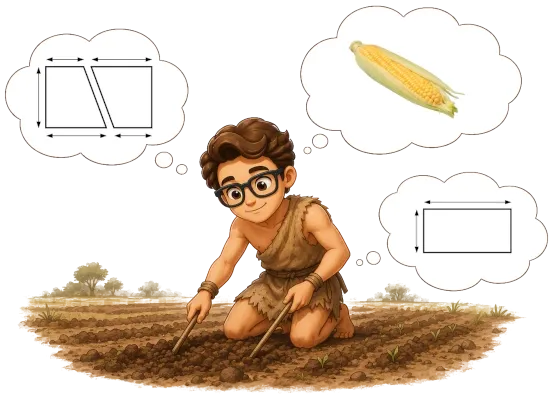 Who invented rectangles, and why they developed their math