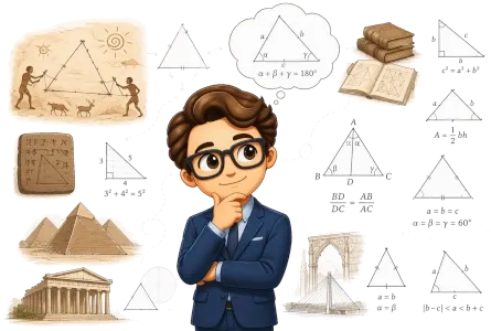 Discovered and written rule of triangles