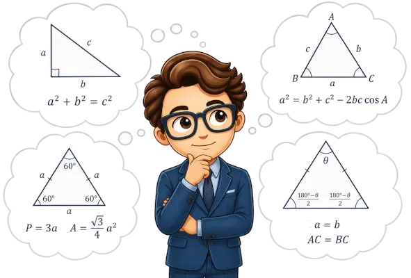 Who invented triangles and proved the 180 degrees rule