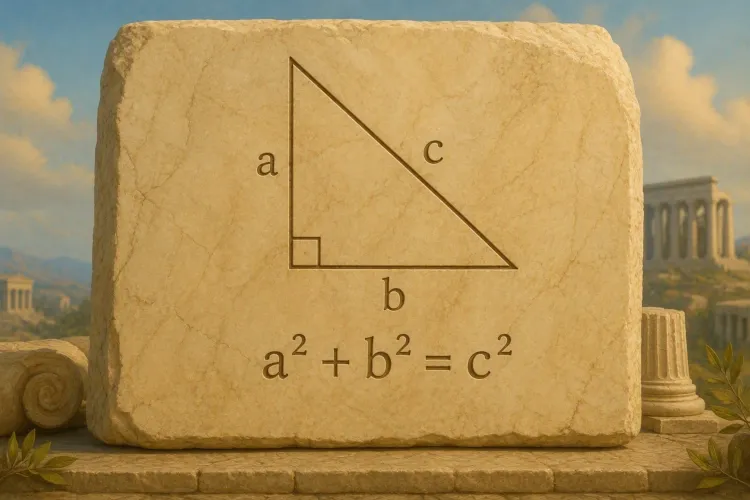The rule of the Pythagorean theorem
